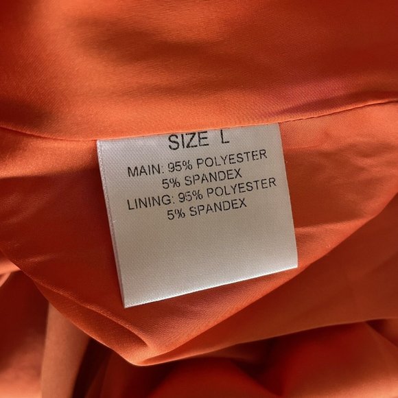 ALAMOUR THE LABEL Dress L NWT Dilara Orange Sequin Cutout Off Shoulder Midi - Picture 7 of 8